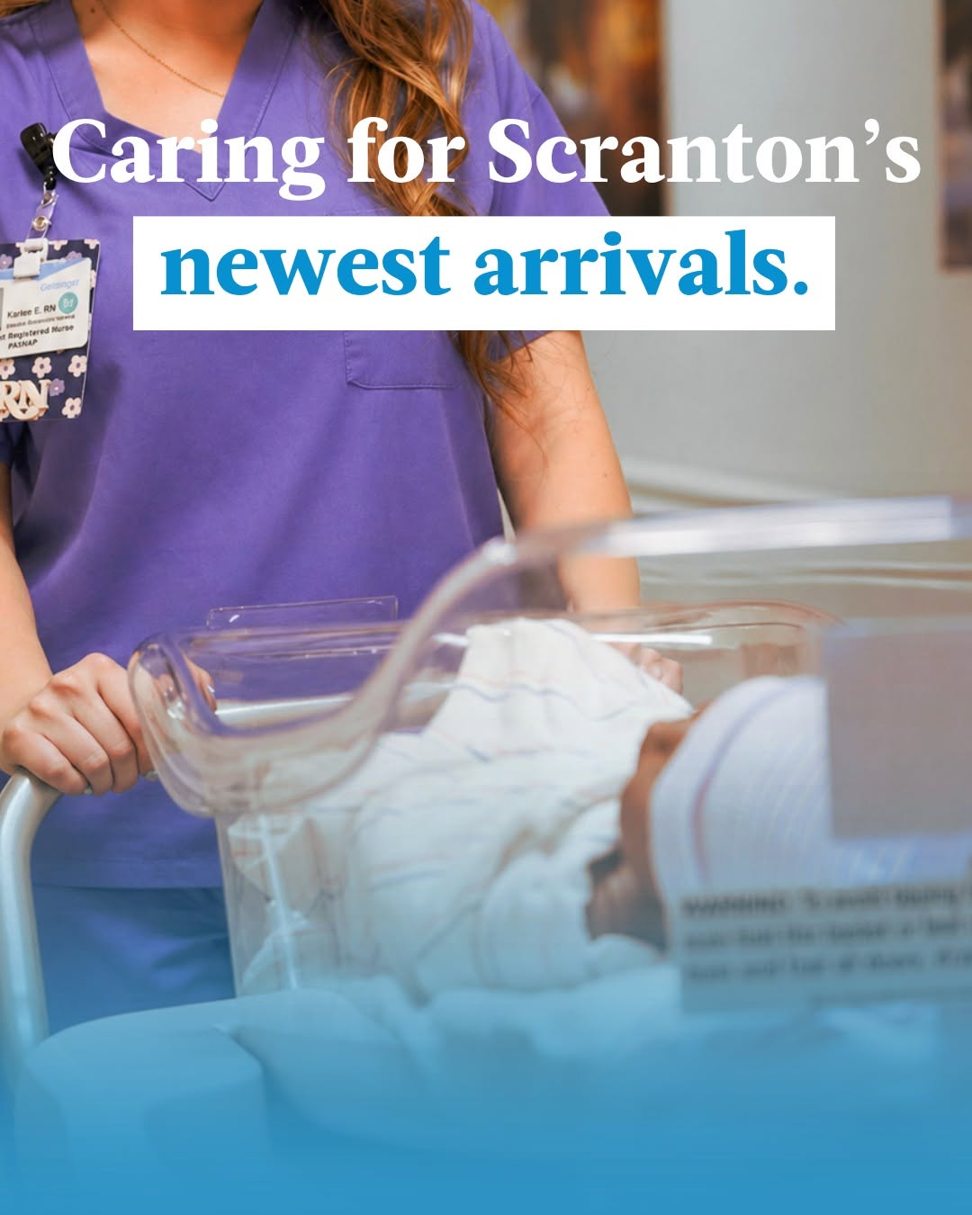 Instagram post by Dr. Lindsay S. Eisler: Every community has a next generation. At GCMC, our Childbirth Center nurses and care teams have the privilege of welcoming some of Scranton…