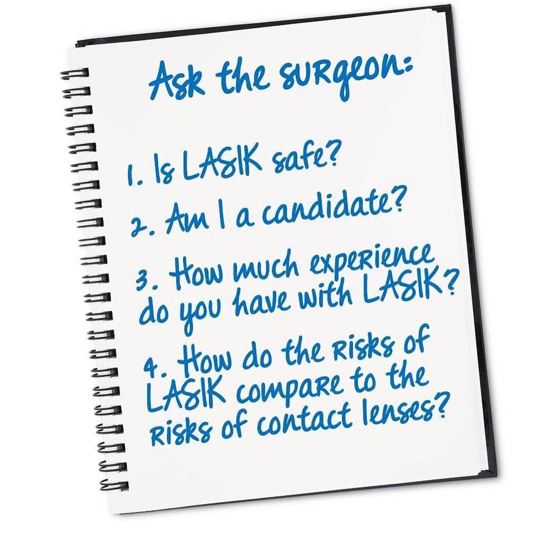 Instagram post by Dr. Liviu Saimovici: 8 Questions I want YOU to ask me about LASIK and PRK – If you're thinking about which procedure is right for you, you'll definitely want to …