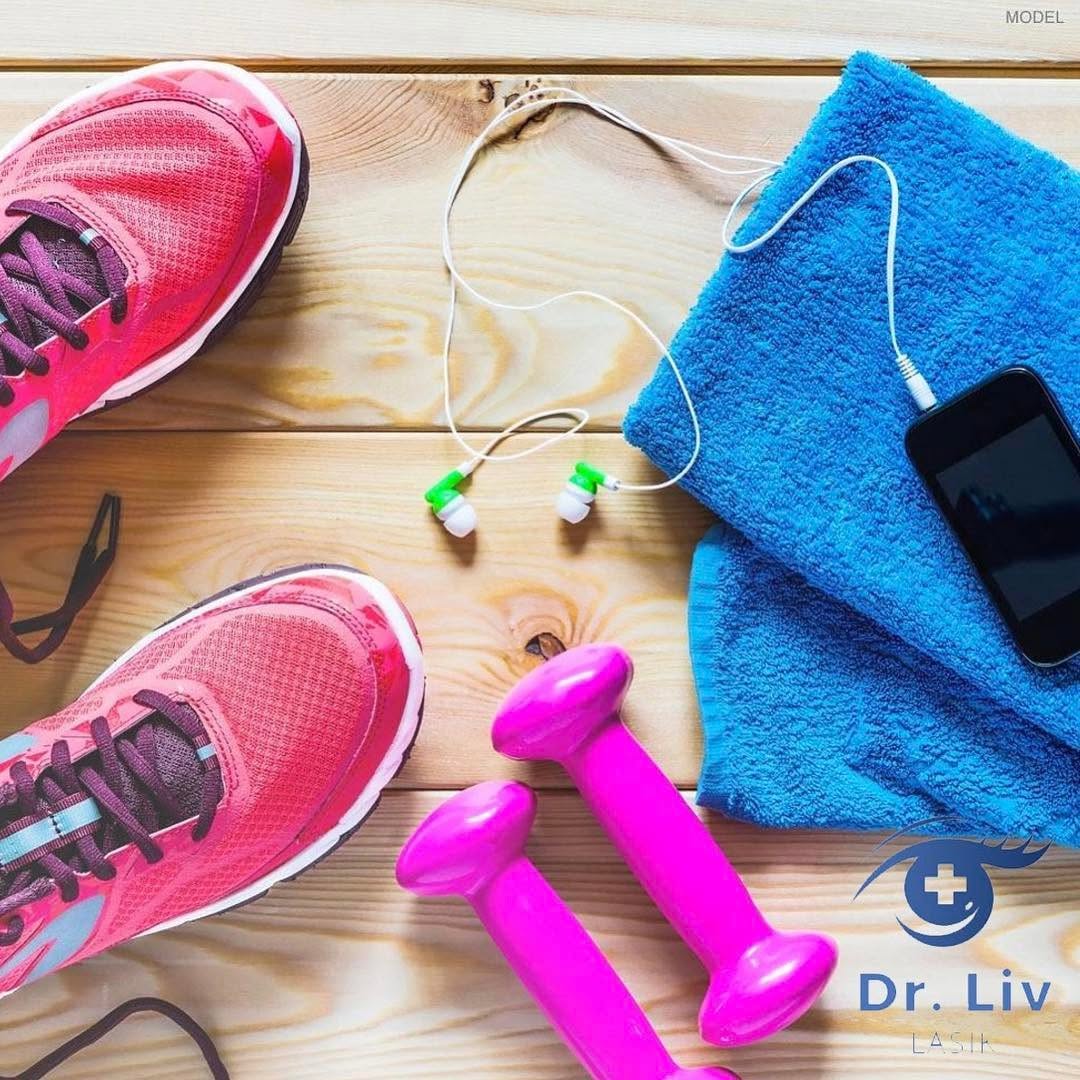 Instagram post by Dr. Liviu Saimovici: Workouts without the hassle. No glasses, no contacts, just clear vision.⠀ ⠀ Call us to schedule your complimentary consultation for #LASIK o…