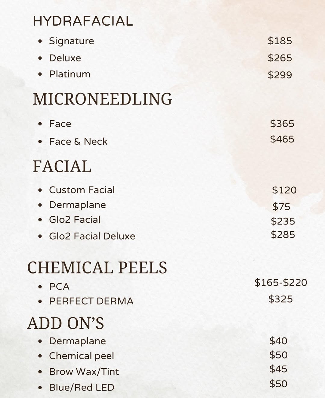 Instagram post by Dr. Lois Wagstrom: Your skin goals start here 🤎✨ From customized facials to advanced treatments like microneedling and chemical peels, every service on our me…
