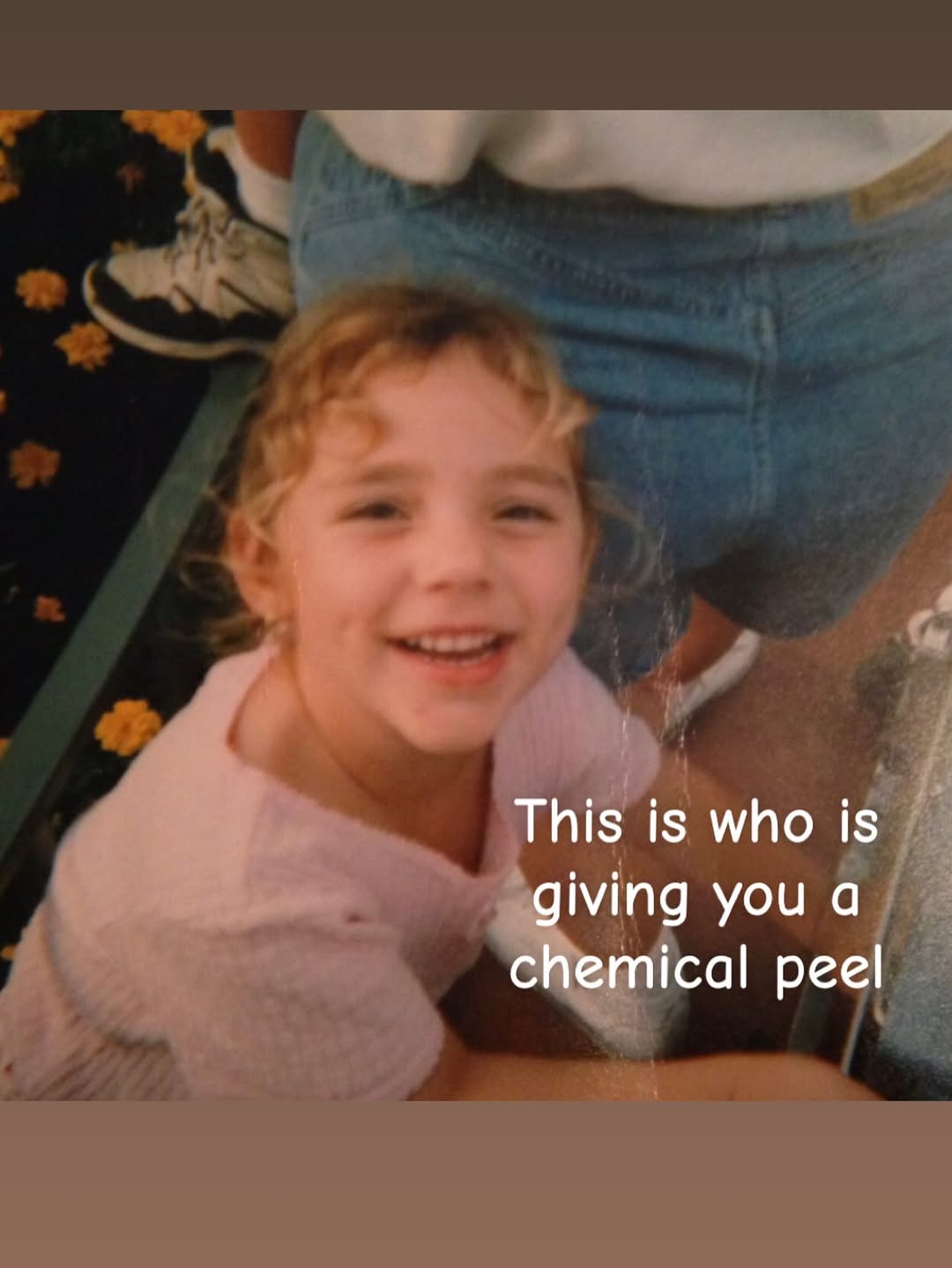 Instagram post by Dr. Lois Wagstrom: this is who skipped the thesis and mastered skin instead!