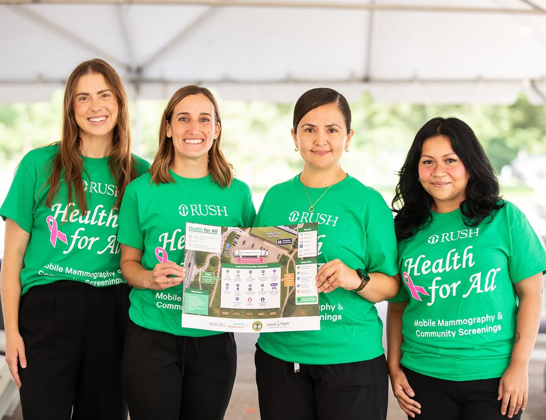 Instagram post by Dr. Loren Schechter: Free health screenings, including digital screening mammograms, are available at the Humboldt Park Boathouse parking lot through Sept. 4 fro…