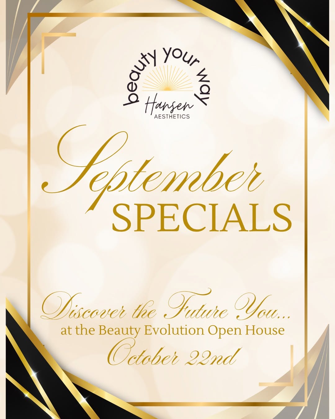 Instagram post by Dr. Lori Hansen: ✨ SEPTEMBER SPECIALS ARE HERE! ✨ This month, we’re focusing on treatments that help you invest in the skin you’re in — from stimulating coll…