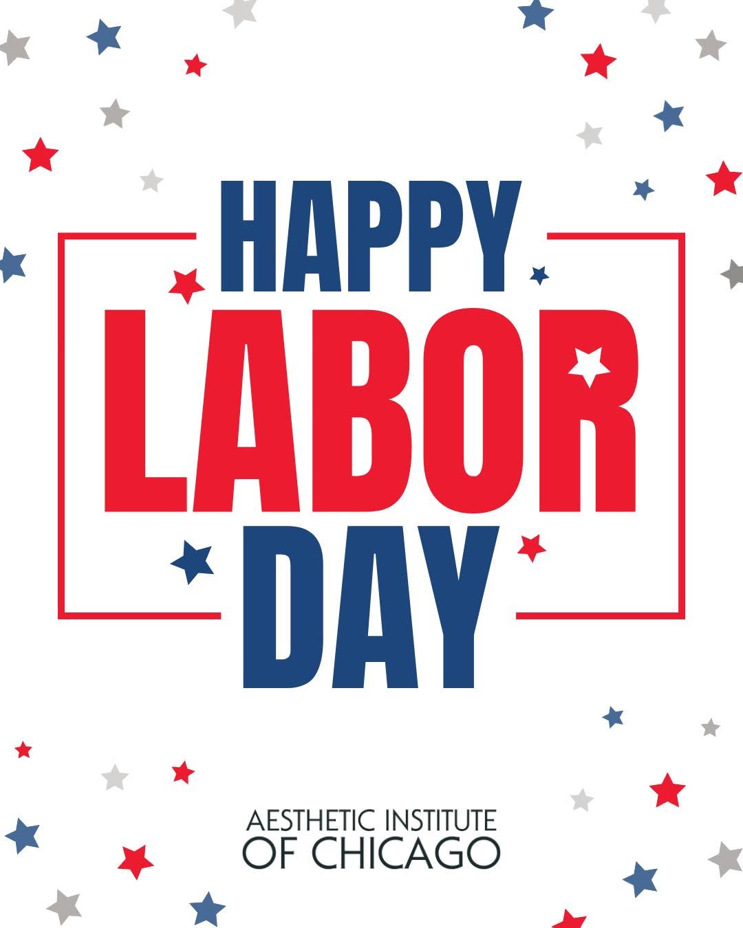 Instagram post by Dr. Lorri Cobbins: Wishing everyone a wonderful Labor Day from all of us at The Aesthetic Institute of Chicago! ✨ Today is all about honoring the hard work, de…