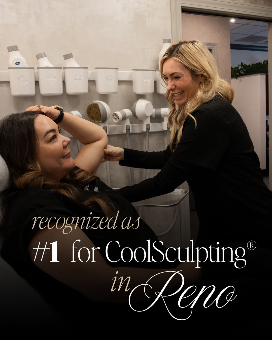 Instagram post by Dr. Louis Bonaldi: Help us congratulate Ashley on this incredible win! . Bonaldi Aesthetics is currently ranked as the #1 account in Reno, and the entire South…