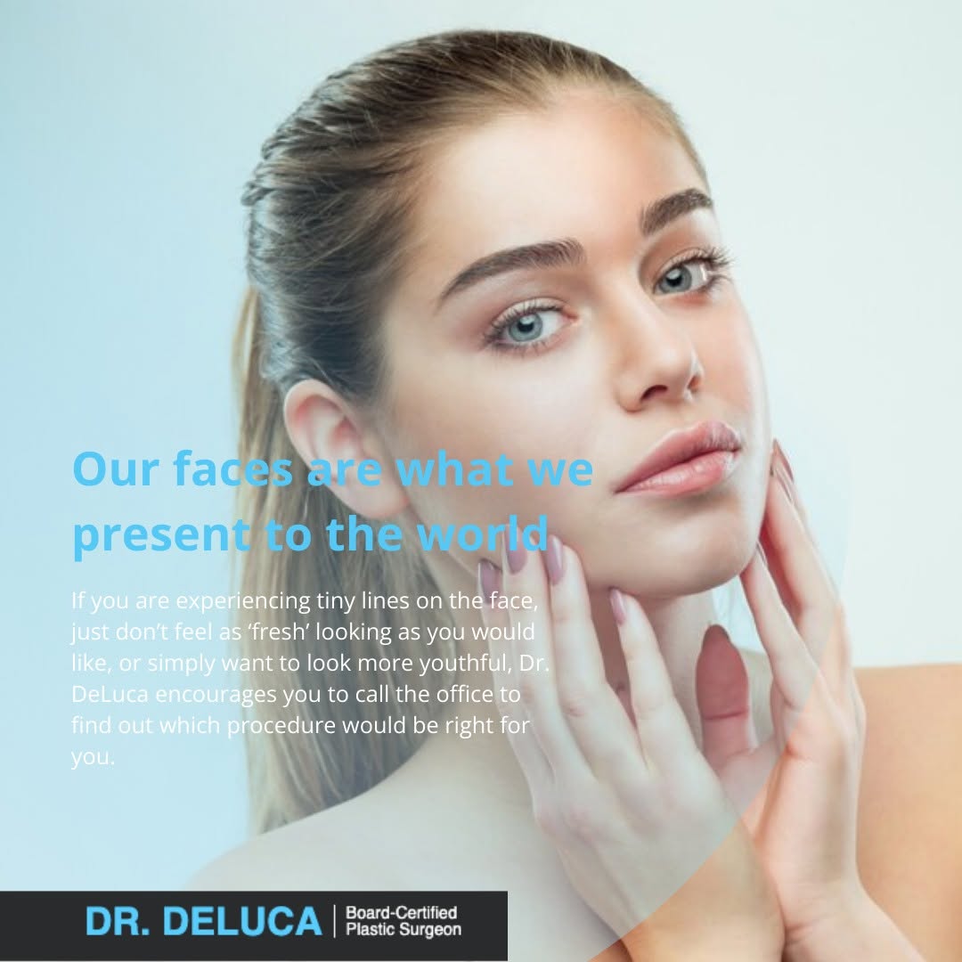 Instagram post by Dr. Louis DeLuca: Our faces are what we present to the world If you are experiencing tiny lines on the face, just don't feel as 'fresh' looking as you would l…