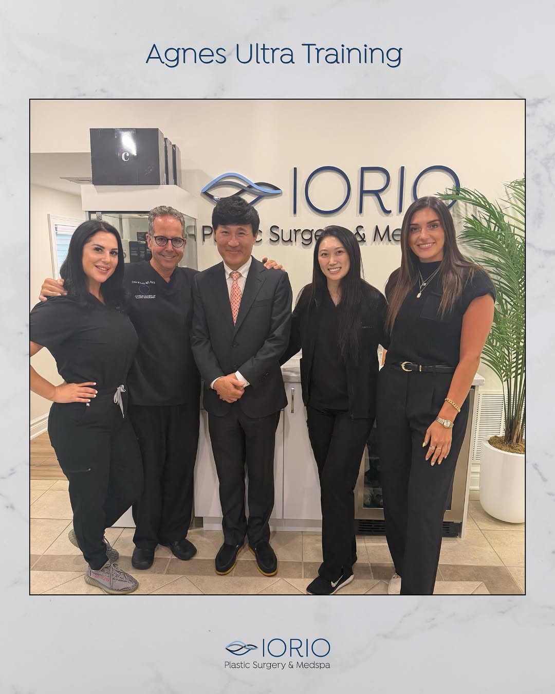 Instagram post by Dr. Louis M. Iorio: Always learning, always growing. ✨ Our team had the privilege of spending the day with Dr. Ahn for an in-depth Agnes Ultra training. We’re i…