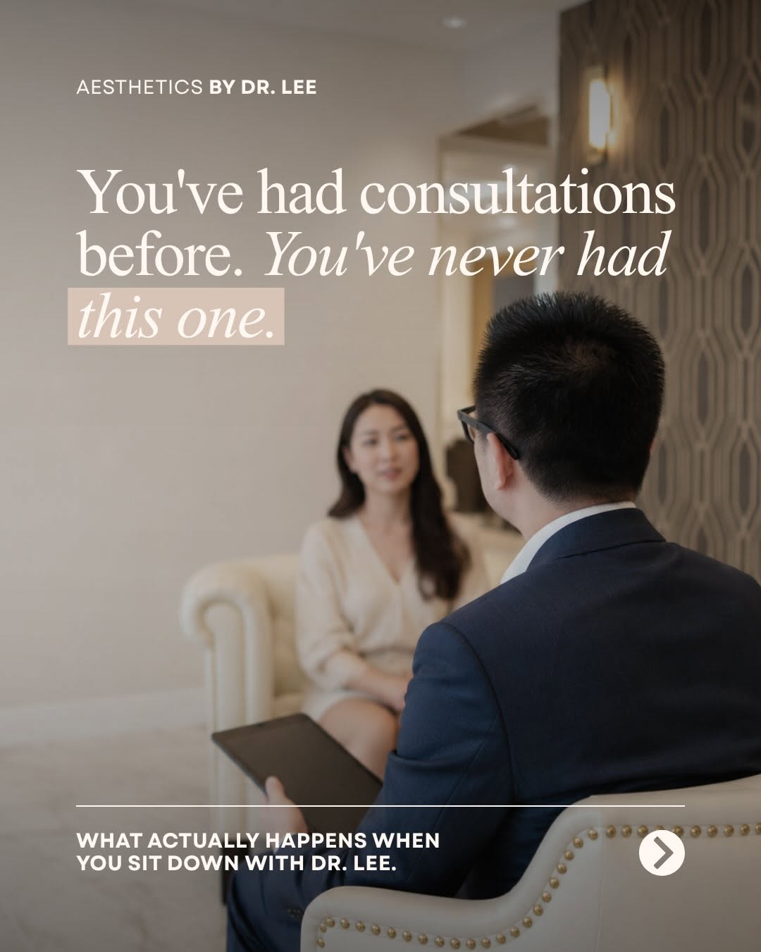 Instagram post by Dr. Luis Lee: Most consultations end with a treatment recommendation built around what the provider offers. Not what your skin actually needs. At Aestheti…