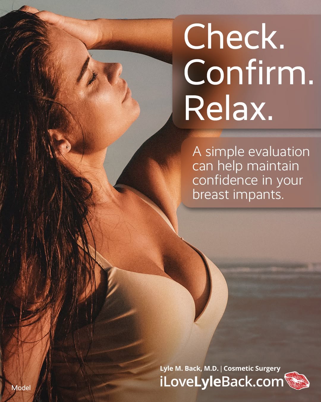 Instagram post by Dr. Lyle M. Back: When was your last breast implant check-up? Routine evaluations are an important part of long-term implant care and can help you stay confid…