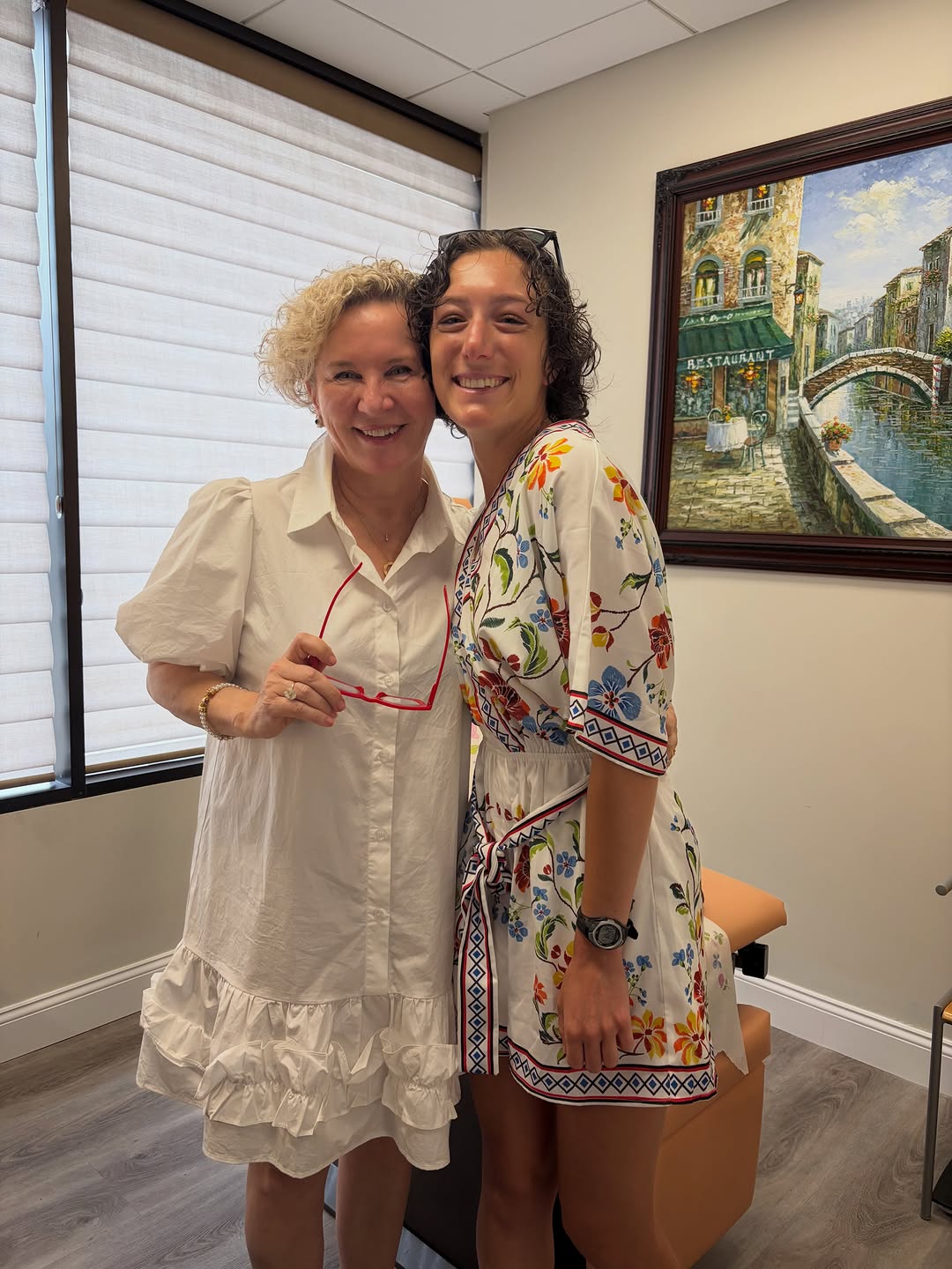 Instagram post by Dr. Mahira Tanovic: My wonderful patient stopped by to say thank you—15 years after recovering from an accident. Moments like these remind us why we love what w…