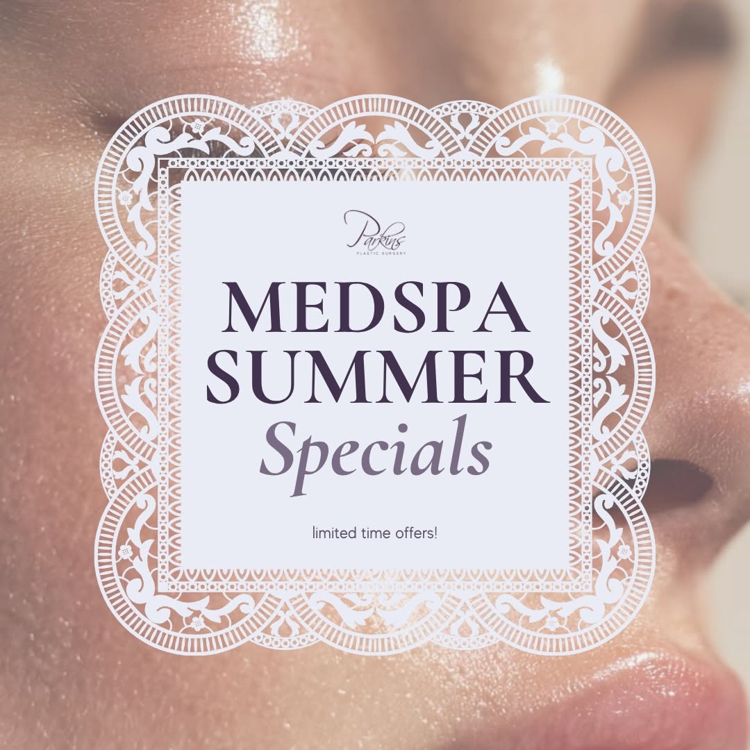 Instagram post by Dr. Maida Parkins: 💜 Two ways to glow this summer with our SPECIALS! Buy 2 vials of Sculptra and get your 3rd free, that’s 3 full vials for $1,700 (save $850)…