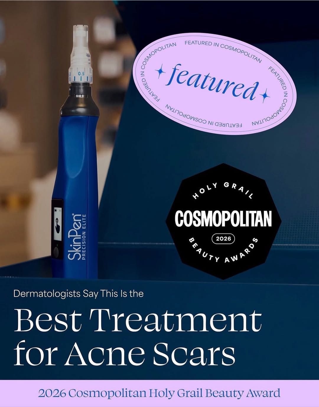 Instagram post by Dr. Maida Parkins: SkinPen is making headlines! 💙 and I LOVE being a licensed provider for this treatment! I have done hundreds of SkinPen treatments over the…