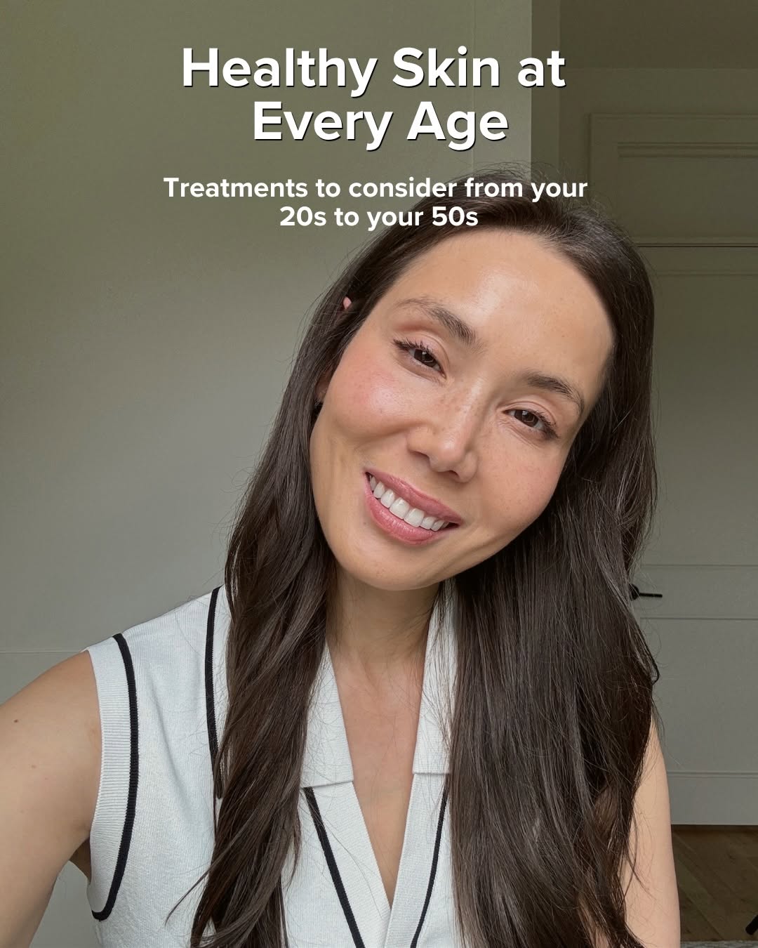 Instagram post by Dr. Mamina Turegano: Your skin changes with every decade, and your skincare procedure routine can evolve with it. ✨Obviously, everyone has different skin and gen…