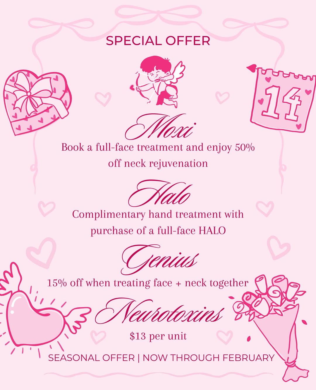 Instagram post by Dr. Mandy Lynn Warthan: Now through February 💘