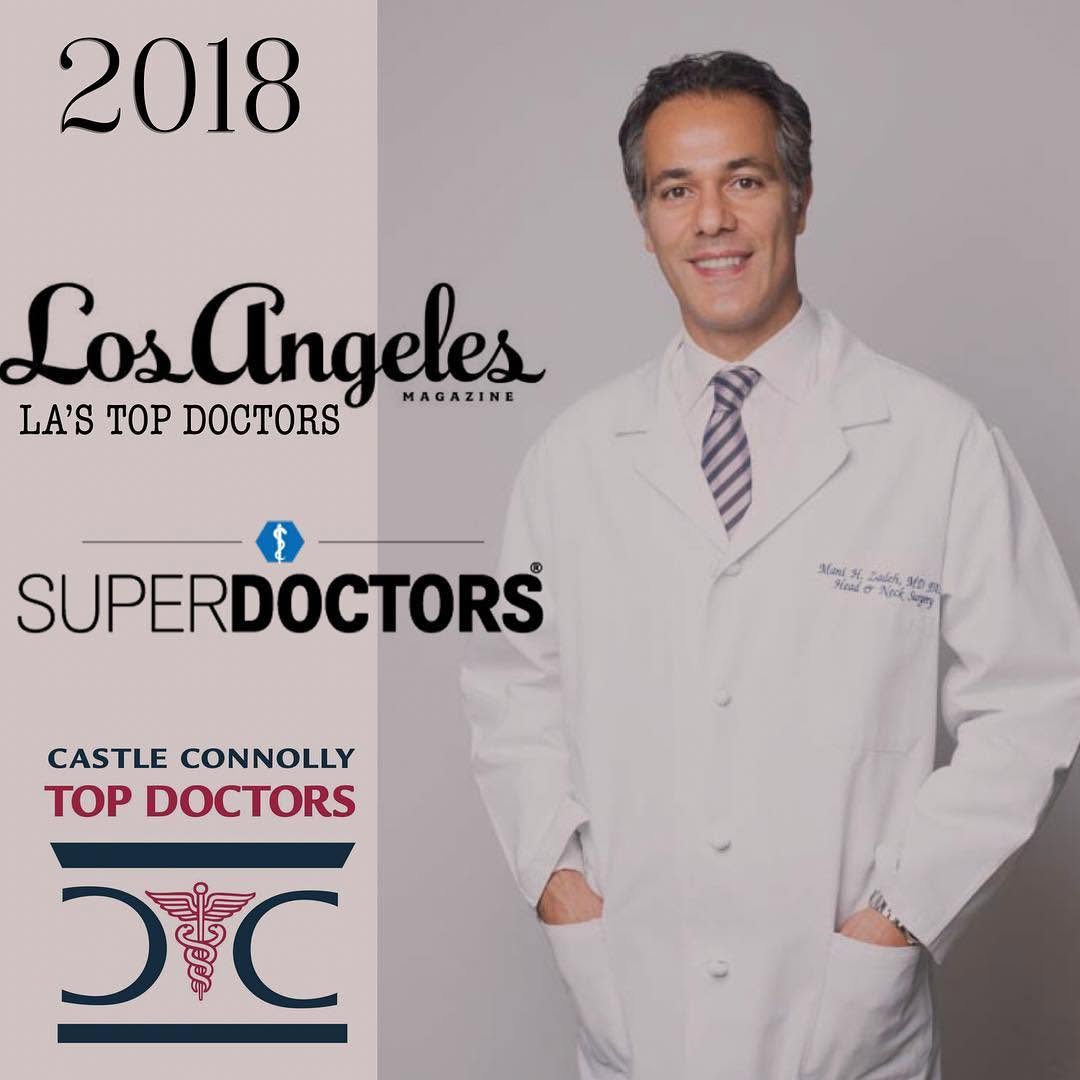 Instagram post by Dr. Mani H. Zadeh: Honored to be nominated again by my peers for the @LAMag Top Doctor, Super Doctor & Castle Connolly Top Doctor Awards. I am very grateful an…
