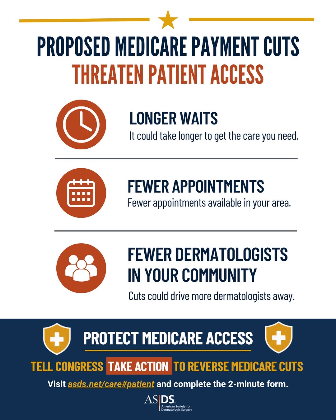 Instagram post by Dr. Maral Skelsey: Medicare is planning cuts that will threaten access to care. For skin cancer patients that means delays in diagnosis and treatment of potent…