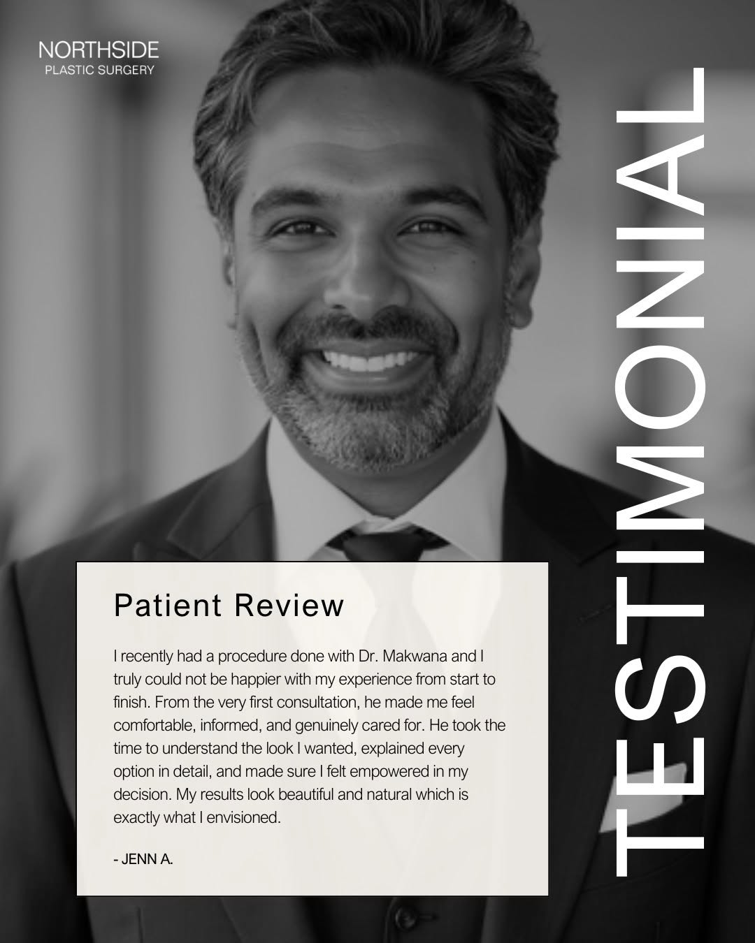 Instagram post by Dr. Marc Klein: Our goal is always to help you look and feel like the best version of yourself. It’s an honor to see that reflected in our patients' stories…