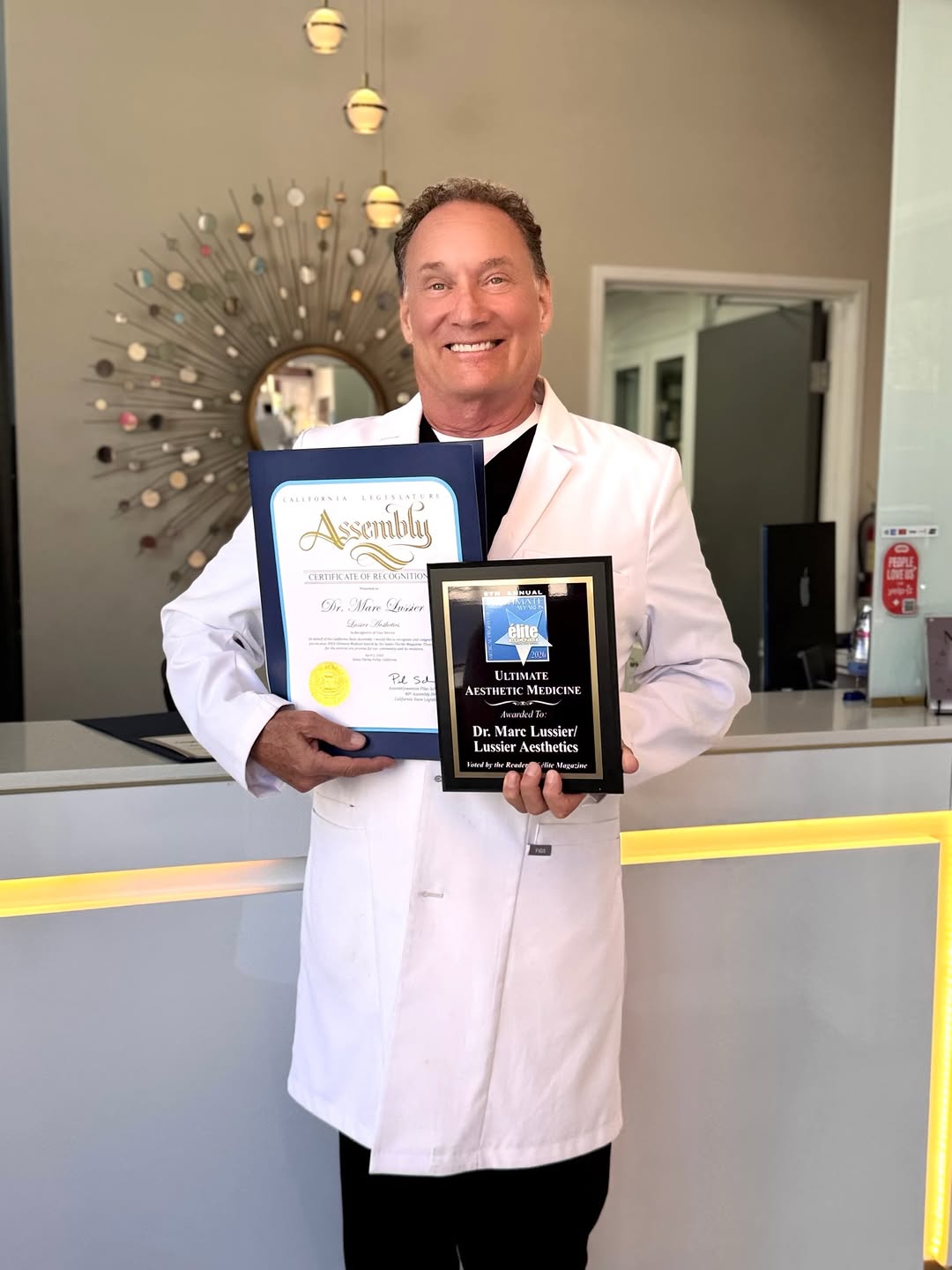 Instagram post by Dr. Marc Lussier: We are beyond honored to share that Dr. Marc Lussier and Lussier Aesthetics have been voted Ultimate Aesthetic Medicine for the 9th consecut…