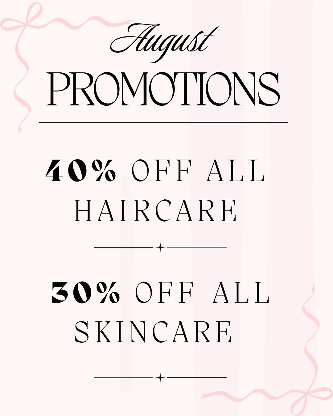 Instagram post by Dr. Marc Polacco: ✨ August Promotions Are Here! ✨ As we head into our final months, we’re offering some of our best retail savings to help find new homes for …