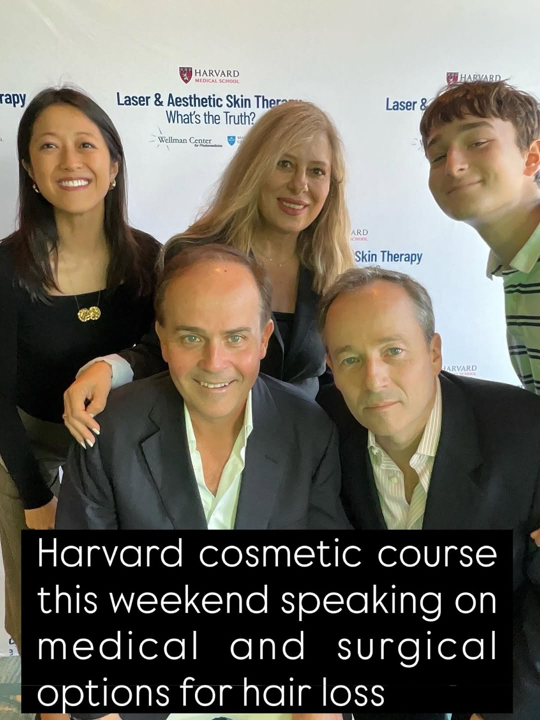 Instagram post by Dr. Marc R. Avram: Wonderful weekend of learning in Boston at the annual Harvard aesthetic dermatology course. Thank you @mathew_avrammd ray_jalian and Rox And…