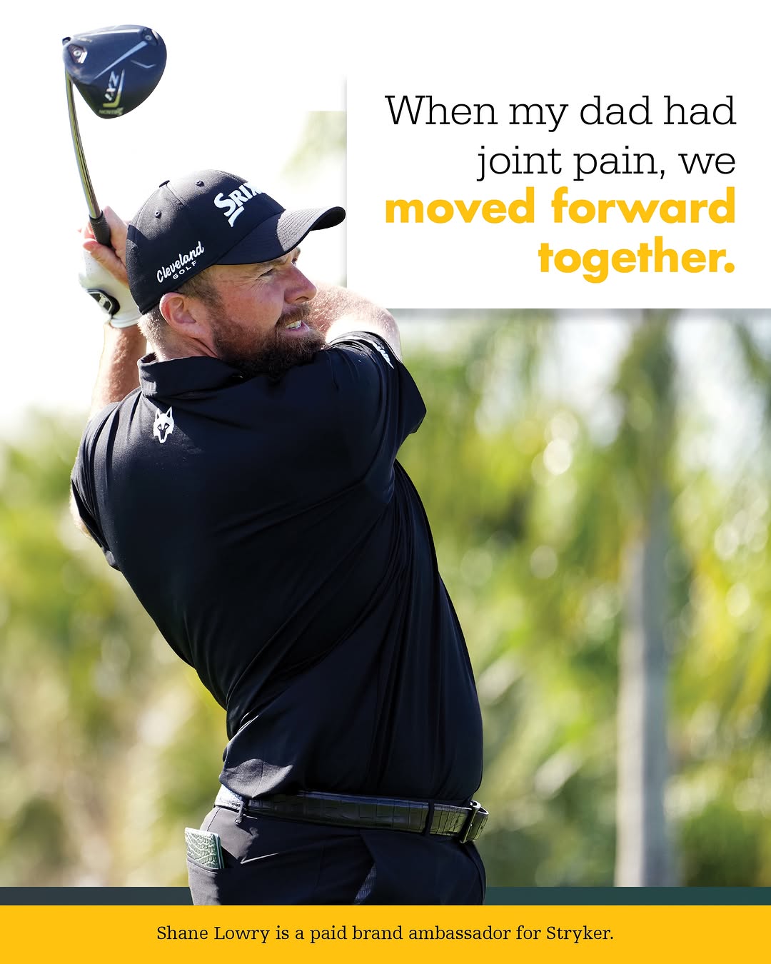 Instagram post by Dr. Marc Schneider: #Ad Every round starts the same way. Standing over that first tee shot, heart going a bit, wondering how it’s going to go. That first swing …