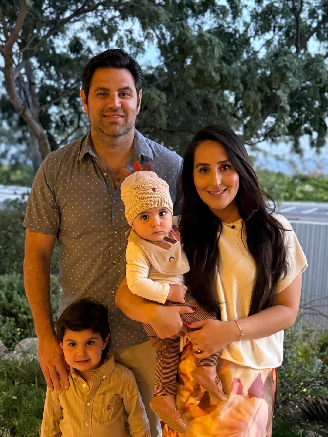Instagram post by Dr. Marco M. Zahedi: Happy Thanksgiving 2025 - thankful for a new addition to our family (Cameron), my wife @sorayanourz, Mason turning 4 and always making us la…