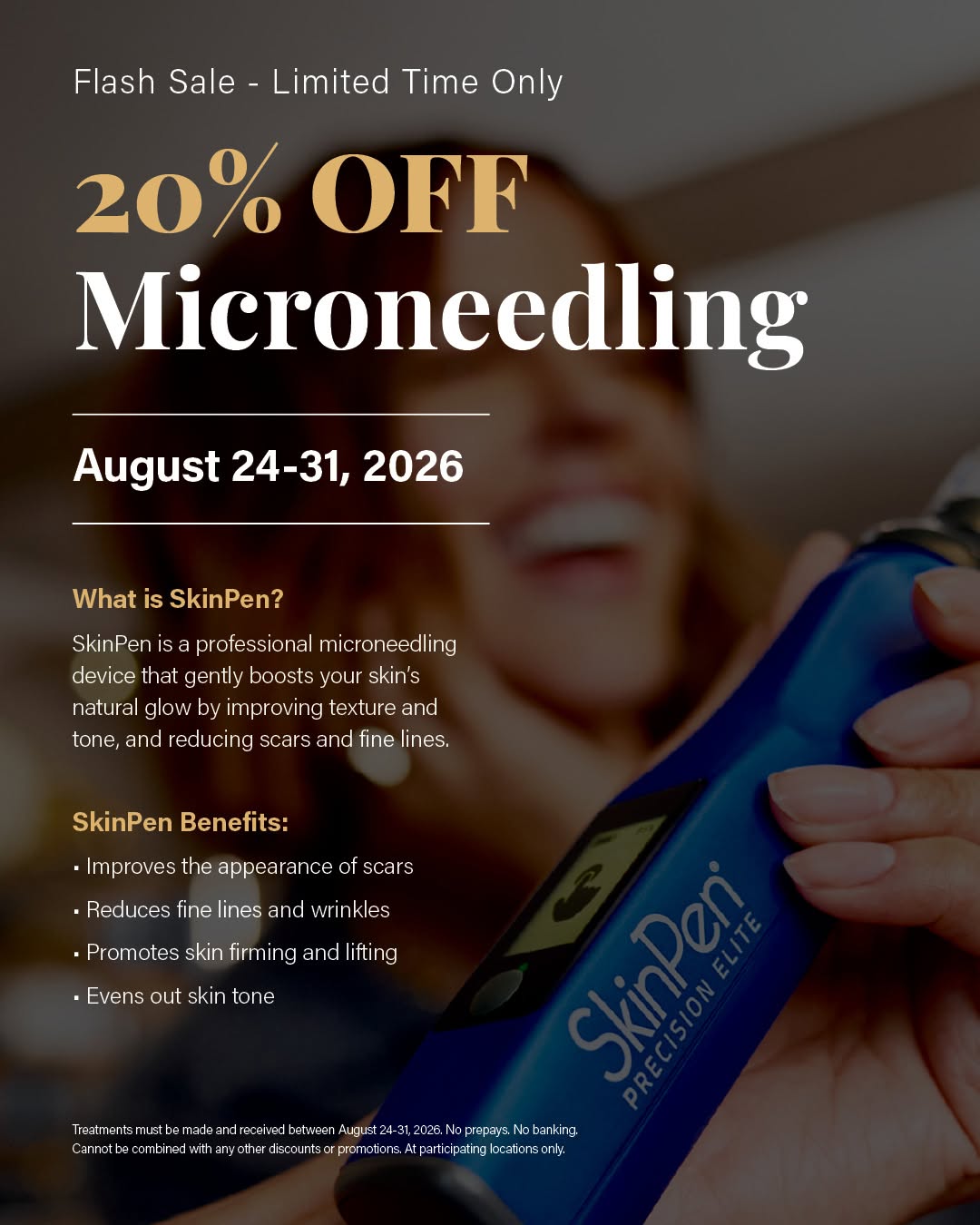 Instagram post by Dr. Margaret Weiss: One week. 20% OFF. ✨ It’s the perfect time to try microneedling! This collagen-boosting treatment supports your skin’s natural healing and r…