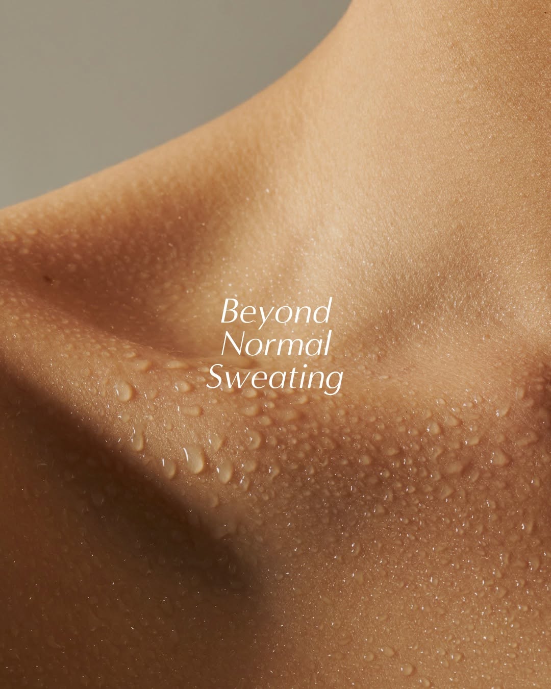 Instagram post by Dr. Margo Weishar: Beyond normal sweating. Hyperhidrosis isn't just sweating more than other people. It's excessive sweating that can interfere with work, rela…
