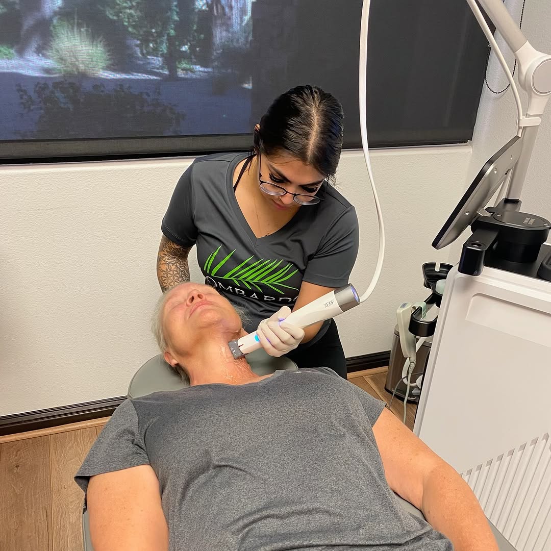 Instagram post by Dr. Maria Lombardo: See the results for yourself! 🤩 Dr. Lombardo is experiencing the amazing benefits of our new XERF structural skin tightening procedure firs…