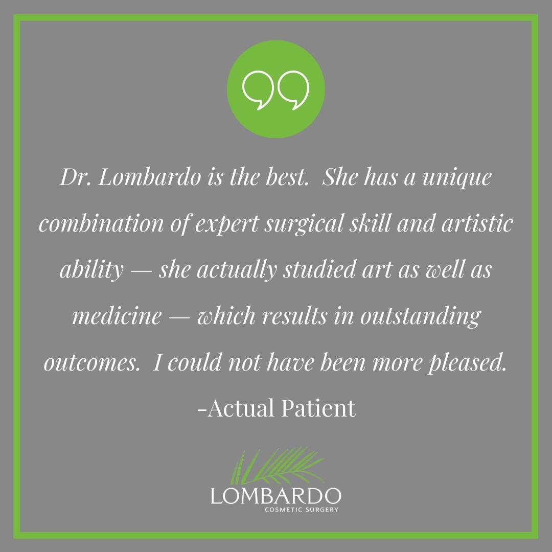 Instagram post by Dr. Maria Lombardo: When our patients are happy, we're happy! Check out actual patient results by visiting our before and after gallery. https://www.lombardocos…