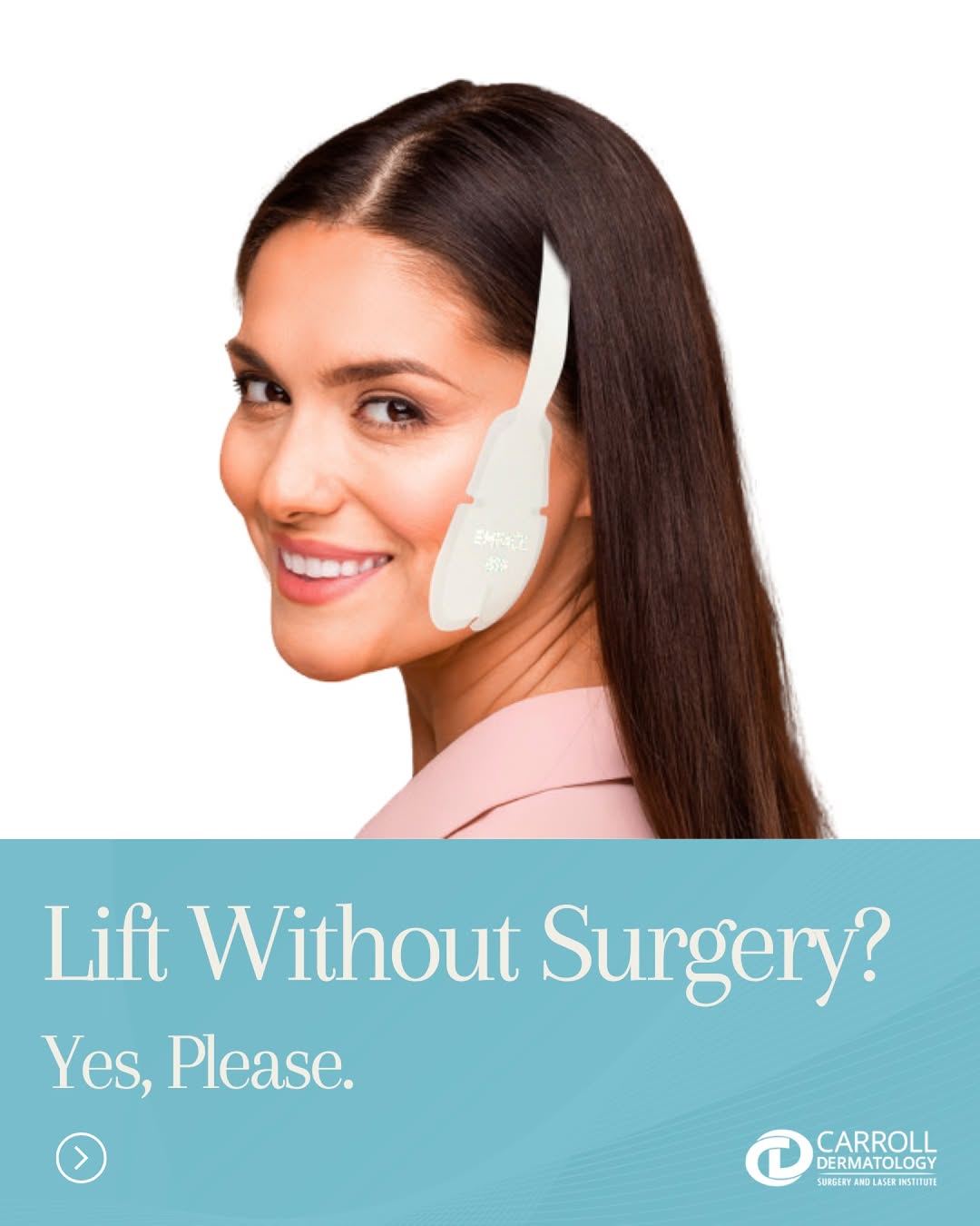 Instagram post by Dr. Marianne Carroll: No surgery. No downtime. All results. EMFACE lifts and tones by rebuilding collagen and strengthening facial muscles, so you look naturally …