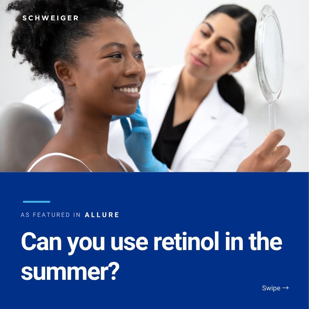 Instagram post by Dr. Marie Anne Giardina-Beckett: Can you use retinol in the summer? ☀️ Yes—you can keep your retinol routine going all summer long. The key is pairing it with daily broad-sp…