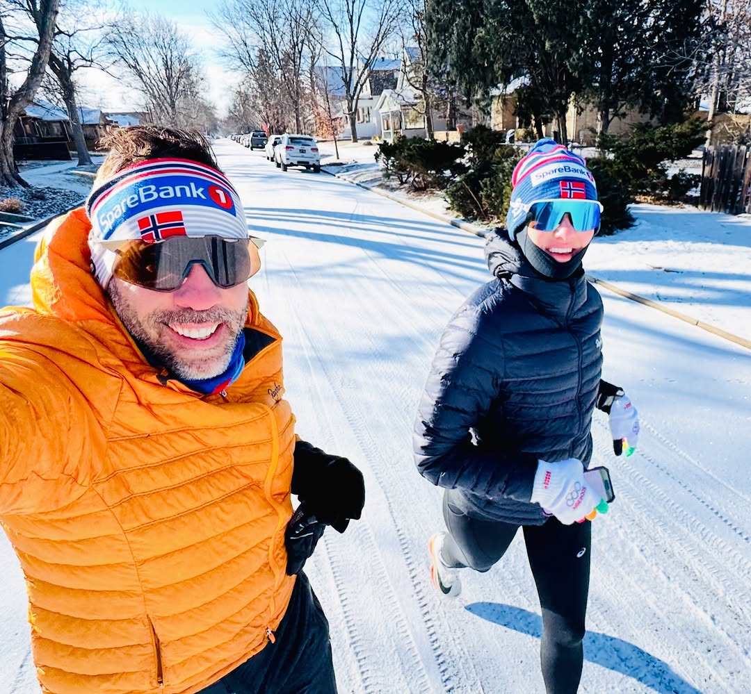 Instagram post by Dr. Marina Bachurina: ❄️☃️#altitude #altitudetraining #garmin #crosstraining #zone2 #thingswedotogether♥️ #lifestyle #coloradorunner