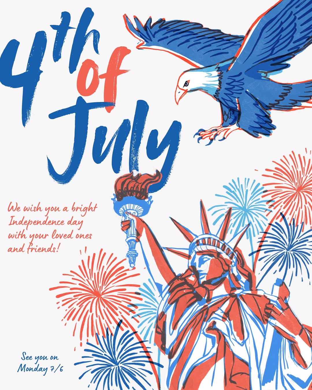 Instagram post by Dr. Marina Buckley: Happy Fourth of July from the Team at MilfordMD. This Independence Day, we’re celebrating confidence, beauty, and the freedom to feel your a…