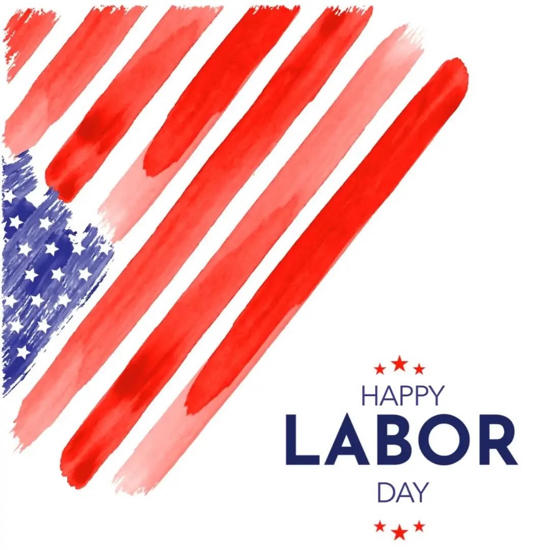 Instagram post by Dr. Marina Buckley: ✨ Happy Labor Day! ✨ Taking a little time to pause, recharge, and enjoy the long weekend. 🤍 Our office is closed today, September 7th, in o…