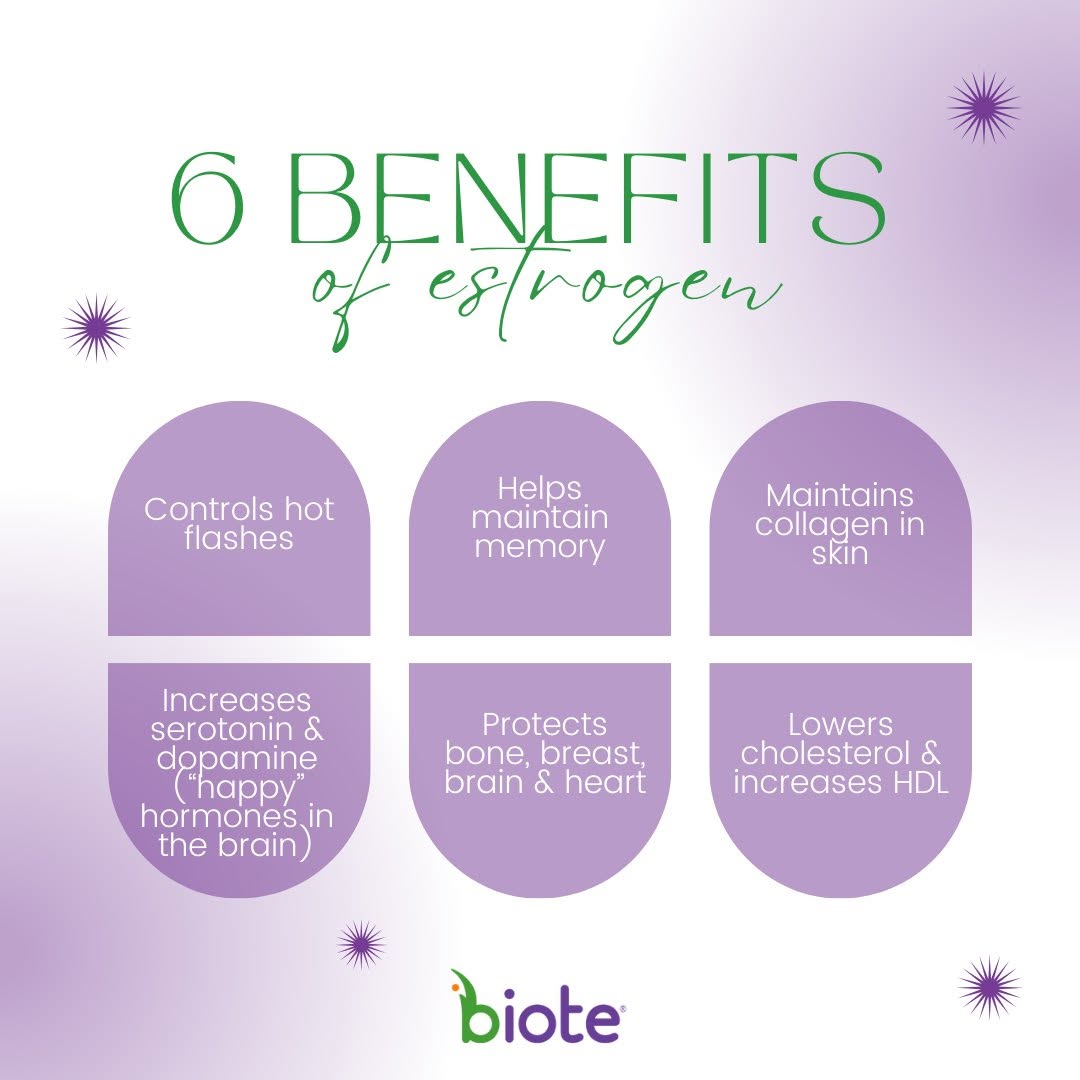 Instagram post by Dr. Mark P. Gold: Discover the power of estrogen with these 6 key benefits: memory maintenance, hot flash control, skin collagen preservation, serotonin and d…