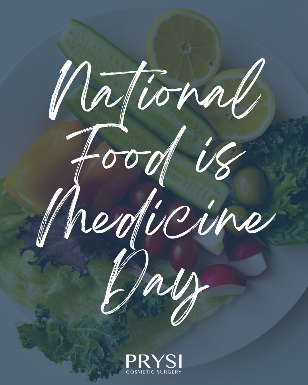 Instagram post by Dr. Mark Prysi: National Food Is Medicine Day highlights the important connection between nutrition and overall health. The foods we eat provide the nutrien…