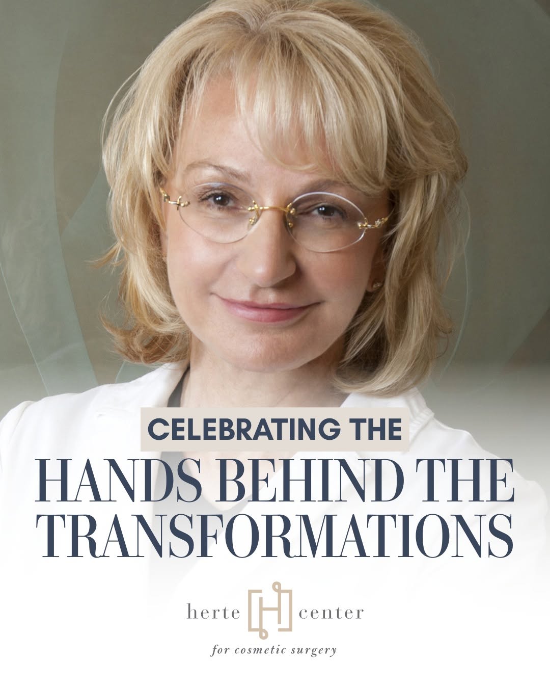 Instagram post by Dr. Mary C. Herte: On National Doctors Day, we recognize Dr. Herte for her commitment to excellence in plastic surgery! Her thoughtful approach, advanced surgi…