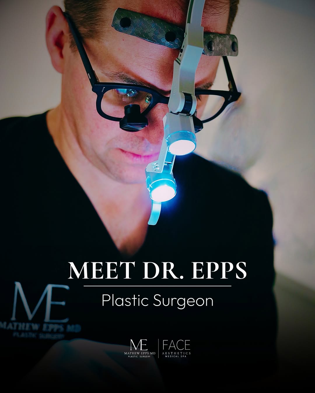 Instagram post by Dr. Mathew Epps: Meet Dr. Epps. Behind every procedure is a personalized plan, careful decision-making, and a commitment to results that feel natural and bal…