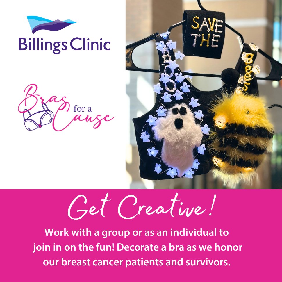 Instagram post by Dr. Matthew Wolpoe: 🎀 Bras for a Cause is back! 🎀 Our creative, colorful, and one-of-a-kind decorated bras will be revealed in a brand-new way this year at th…