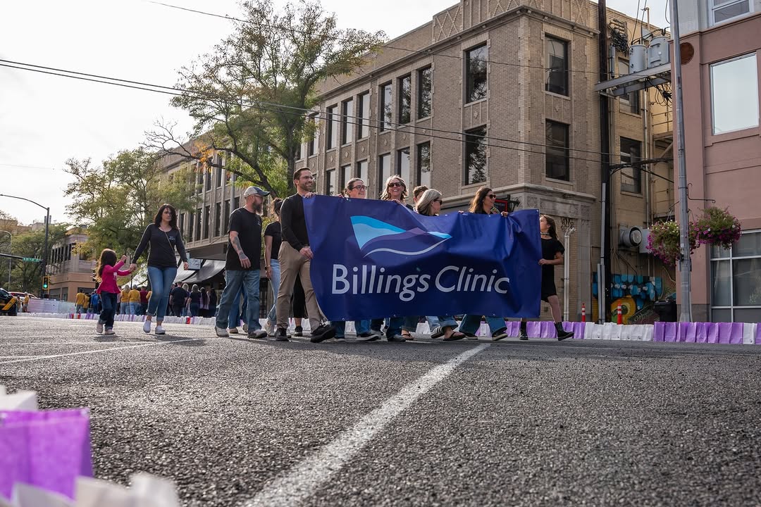 Instagram post by Dr. Matthew Wolpoe: We were proud to spend Saturday evening at Celebrate for Life in Downtown Billings! 💜 As the Survivor Area Sponsor, we were honored to help…