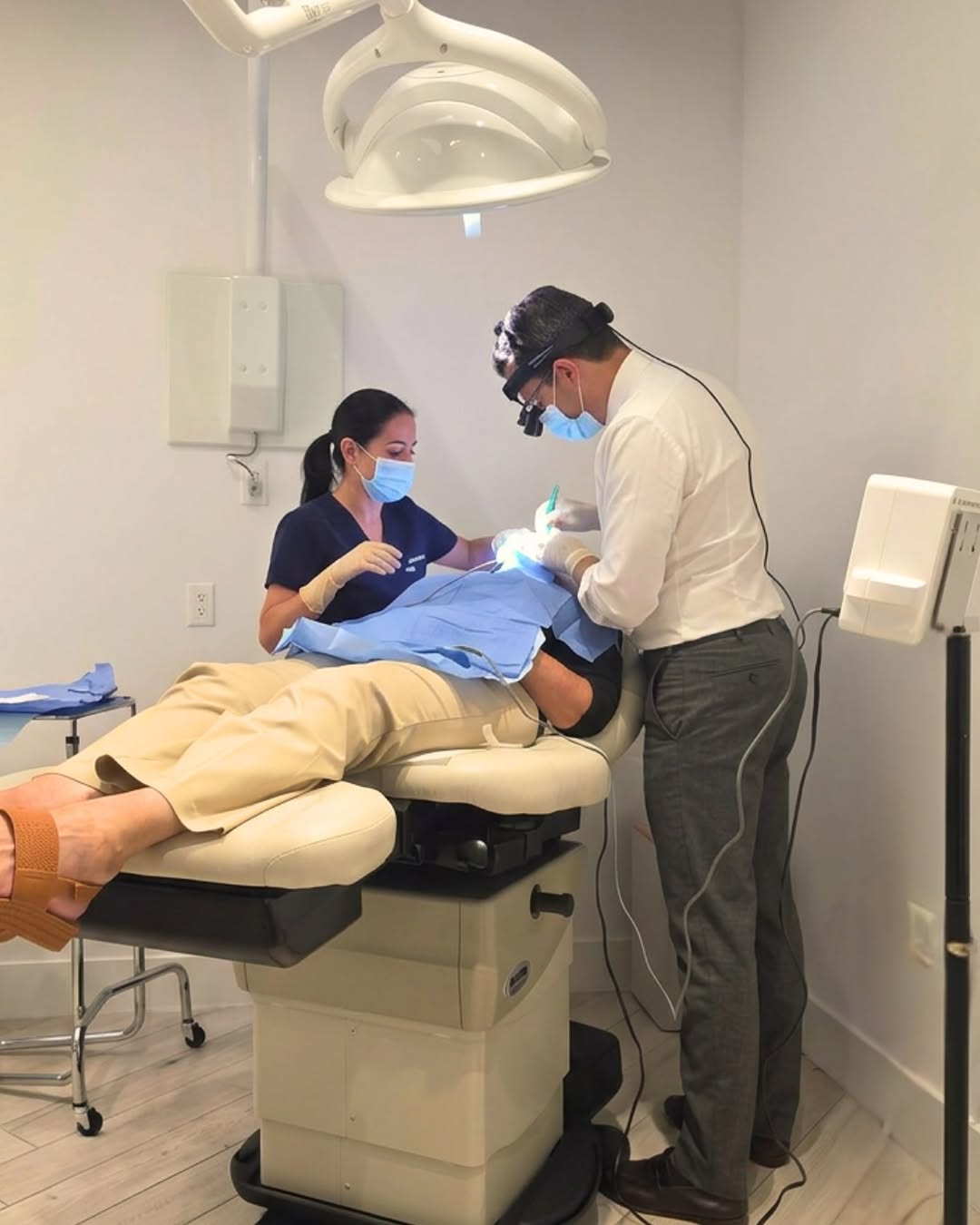 Instagram post by Dr. Mazen Bedri: A look inside an in-office upper blepharoplasty with Dr. Dan Mazzaferro. 👁️ Also known as upper eyelid surgery, an upper bleph removes exce…