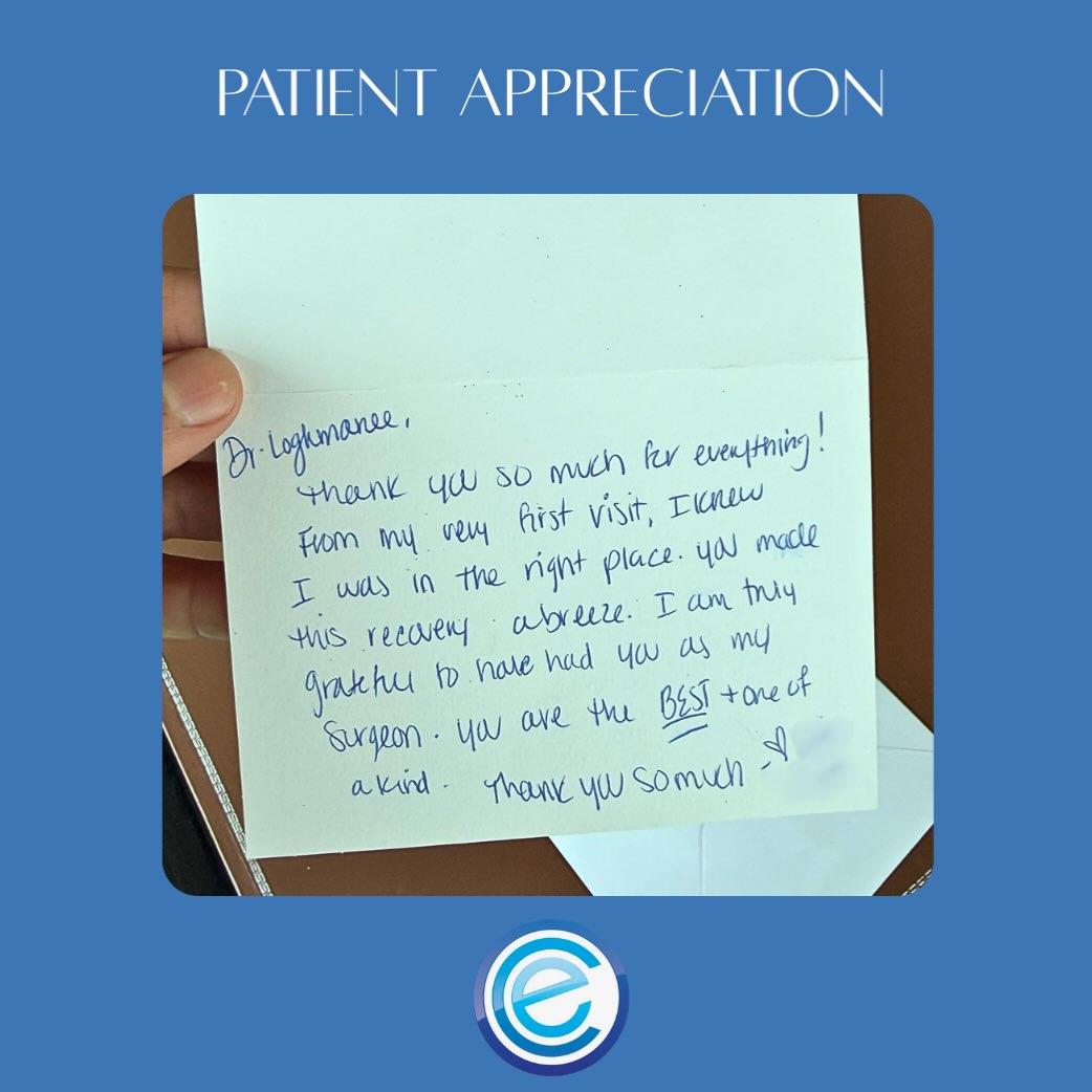Instagram post by Dr. Mazen Bedri: Our surgeons keep every one of these. 🤍 💌 Thank you to the patients who take the time to share their experience, write a note, and remind …