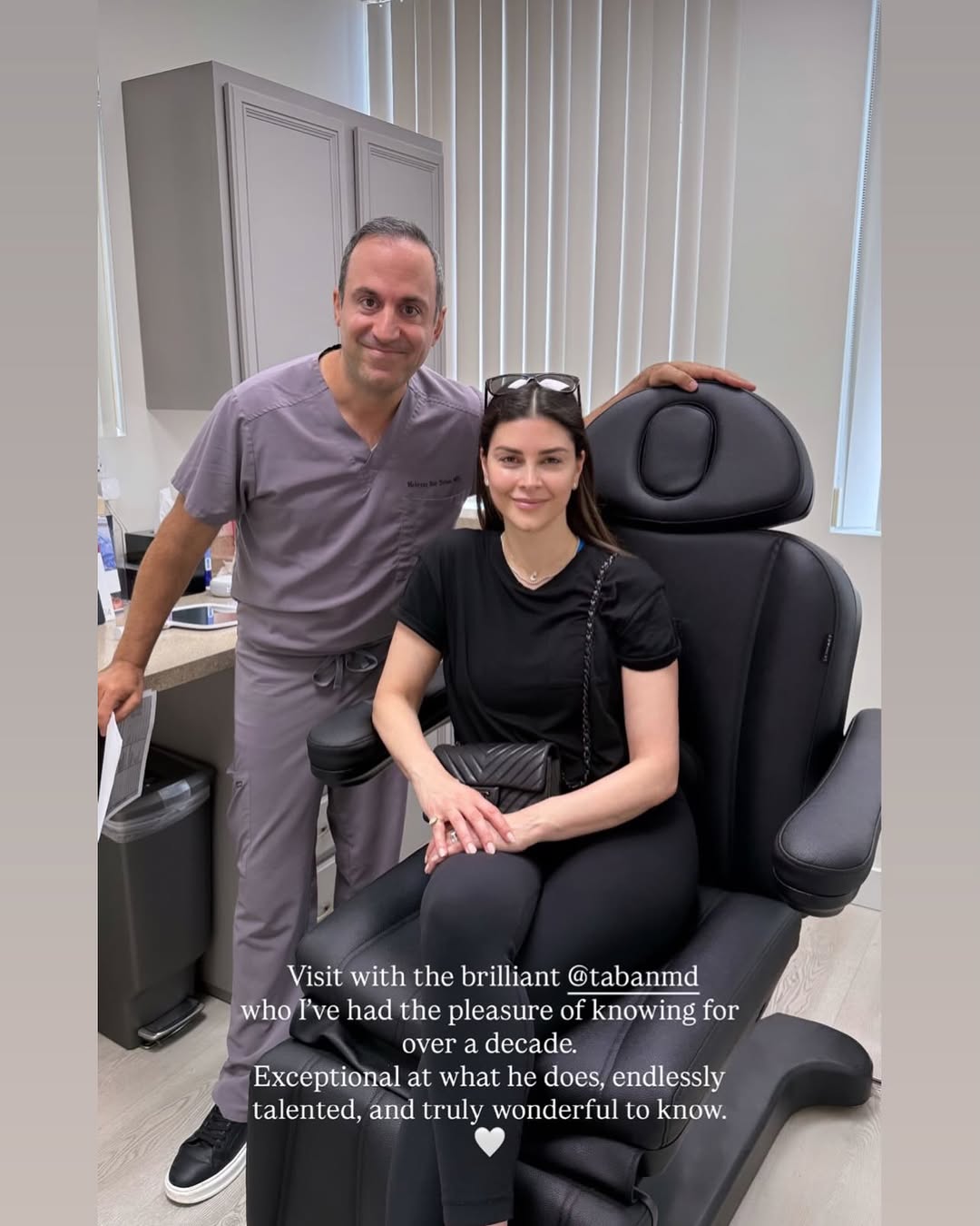 Instagram post by Dr. Mehryar (Ray) Taban: Always a pleasure seeing @shivasafai who visited from Argentina. . #oculoplastics #beauty #eyes #drtaban #tabanmd