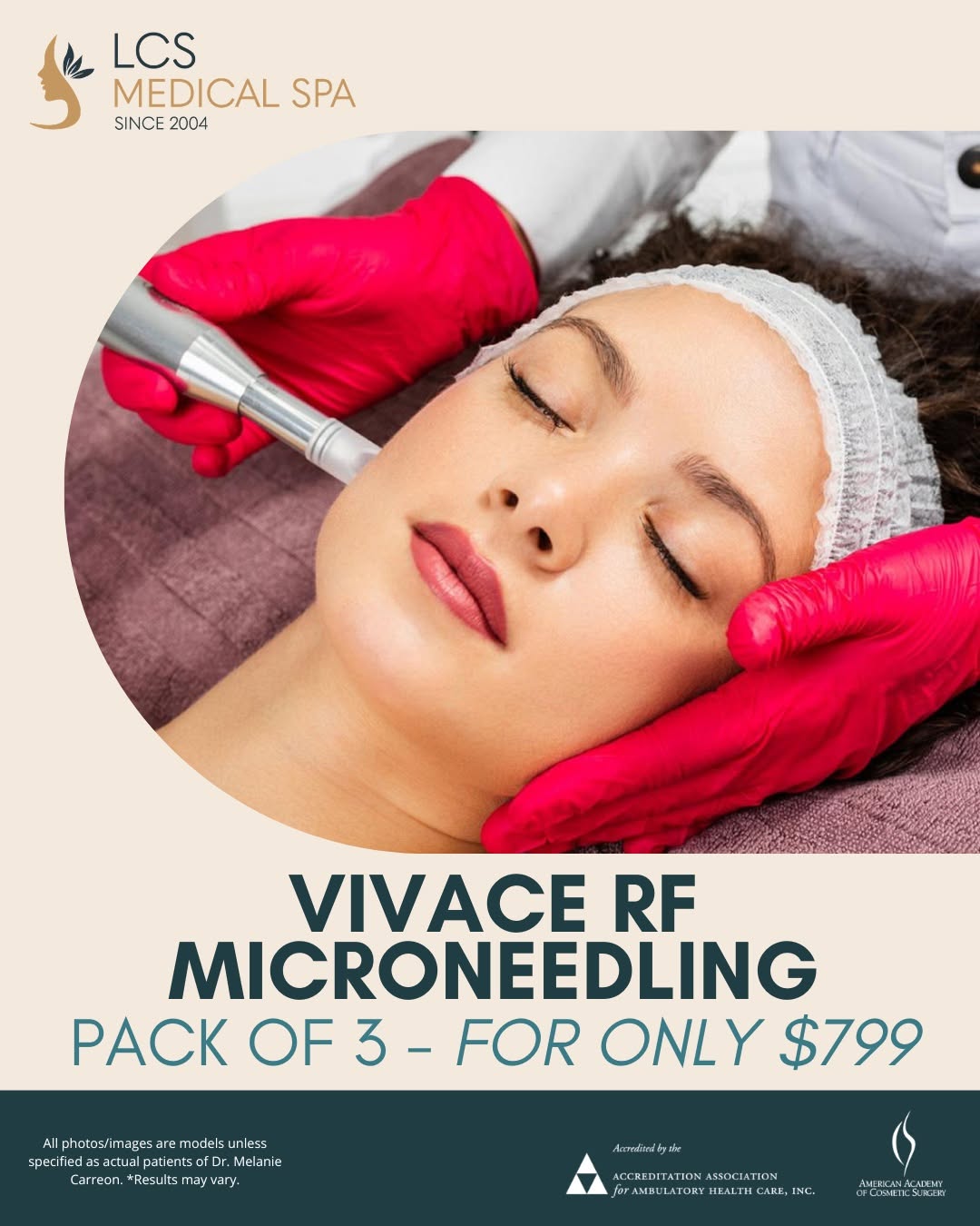 Instagram post by Dr. Melanie Carreon: Transform your skin from the inside out! ✨ Experience VIVACE RF Microneedling – Package of 3 for $799, the ultimate treatment to tighten, sm…