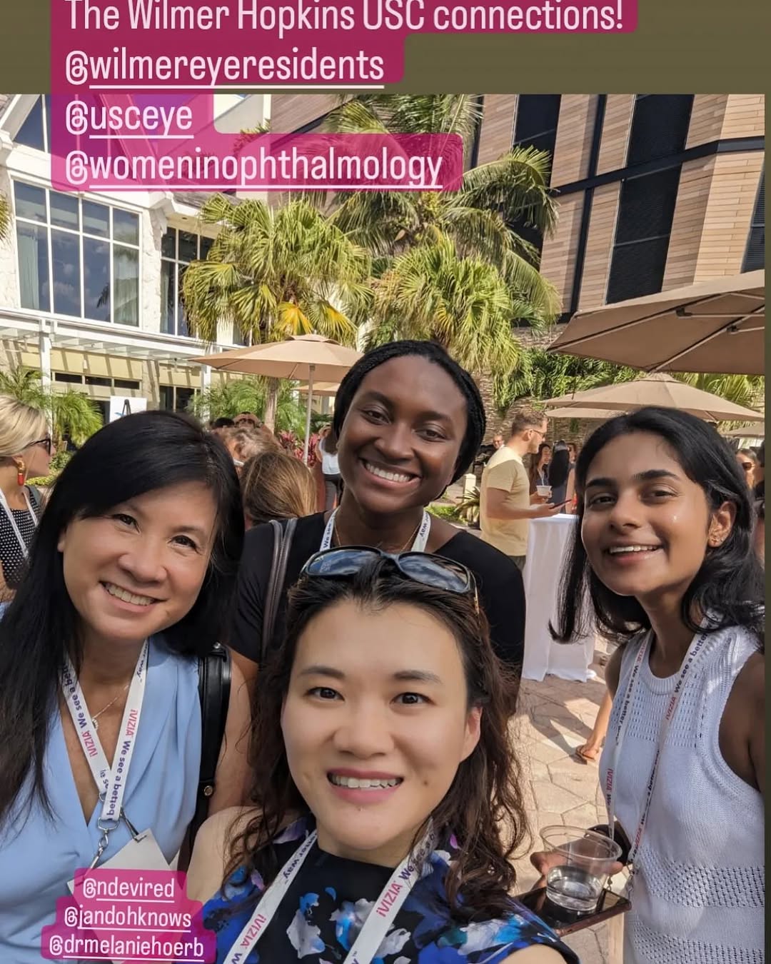 Instagram post by Dr. Melanie Ho Erb: @womeninophthalmology #wio2023