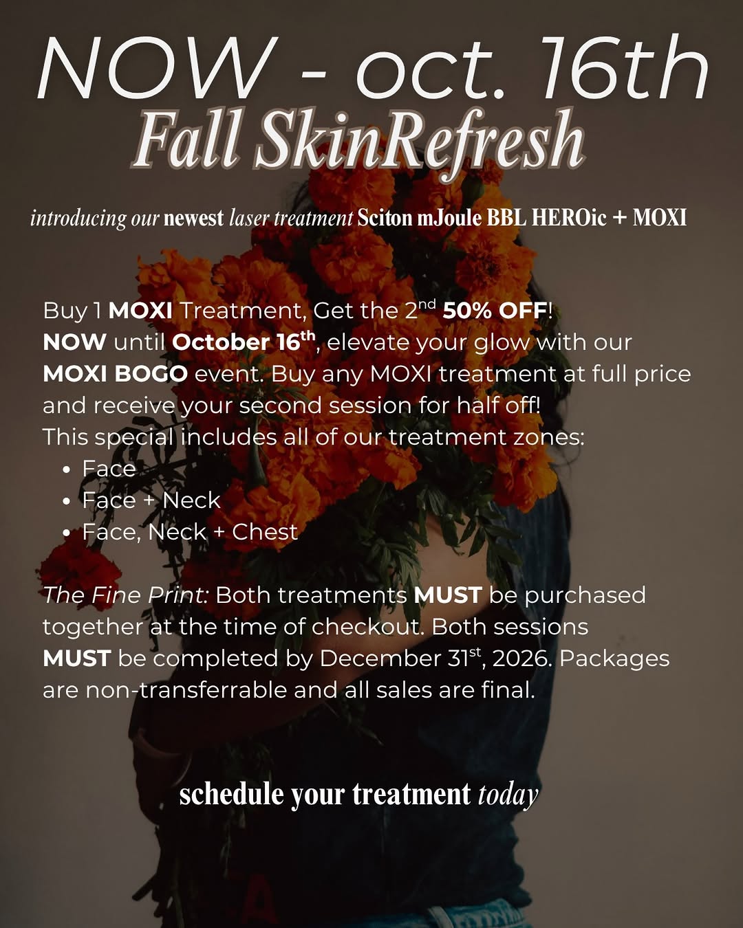 Instagram post by Dr. Melinda Haws: ✨ MOXI BOGO IS HERE! ✨ Buy 1 MOXI treatment at full price and get your 2nd treatment 50% OFF! Now through October 16th, it’s the perfect tim…