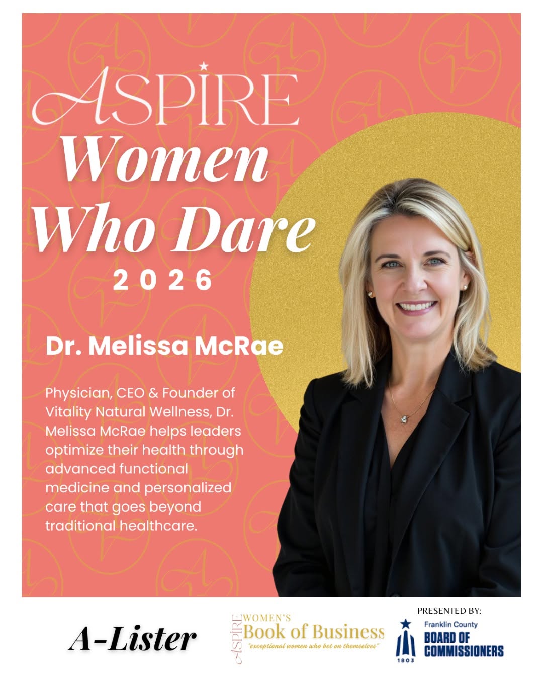 Instagram post by Dr. Melissa McRae, DO: The event may have been a week ago, but we're still so happy about this reward. Dr. McRae deserves the recognition and we, as her staff are …