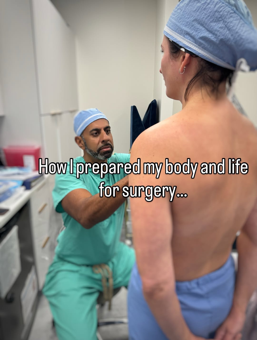 Instagram post by Dr. Michael A. Fallucco: Surgery preparation started way before surgery day! I focused on staying weight stable, prioritizing protein, drinking plenty of water and a…