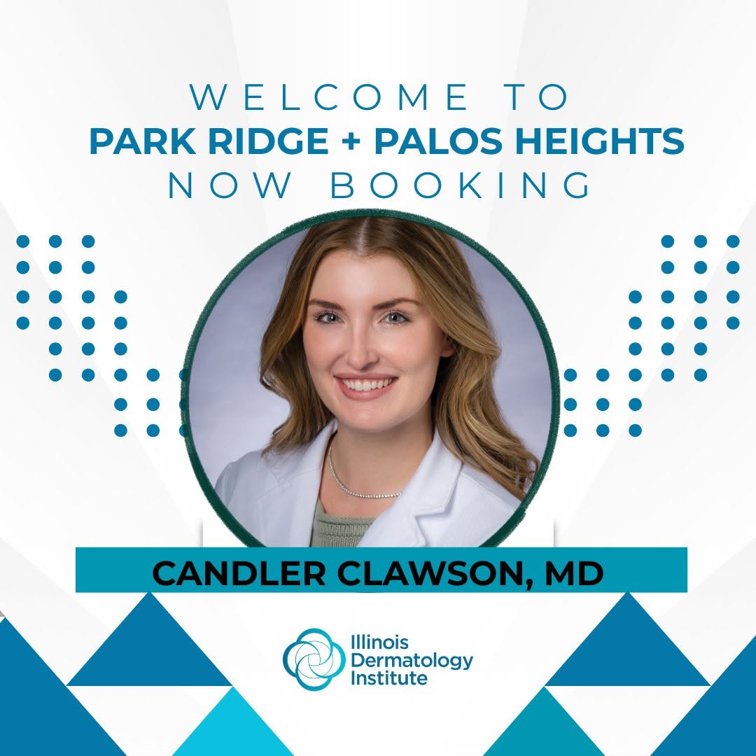 Instagram post by Dr. Michael A. Greenberg: Welcome Dr. Clawson to IDI. Dr. Clawson is a dermatologist at Park Ridge, IL and Palos Heights, IL practicing medical, surgical, and cosmeti…